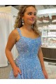 Affordable Sleeveless Scoop Neck Velvet Sequin Court Train Evening Dress