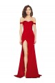 Affordable Sleeveless Sweetheart Silky Satin Red Long Formal Evening Dress