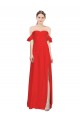 Affordable Sleeveless Sweetheart Stretch Crepe Red Long Formal Evening Dress