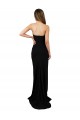 Affordable Sleeveless High Neck Stretch Crepe Black Long Formal Evening Dress