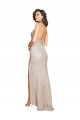 Affordable Sleeveless Sweetheart Sequin & Sparkling Sequin Champagne Long Black Tie Evening Dress