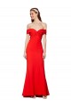 Affordable Sleeveless High Neck Stretch Crepe Red Long Evening Dress