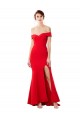 Affordable Sleeveless High Neck Stretch Crepe Red Long Formal Evening Dress
