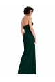 Affordable Sleeveless Strapless Stretch Crepe Midnight Green Long Formal Evening Dress