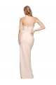 Affordable Sleeveless Strapless Stretch Crepe Nude Long Formal Evening Dress