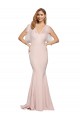Affordable Sleeveless Sweetheart Stretch Crepe & Tulle Mauve Long Formal Dress